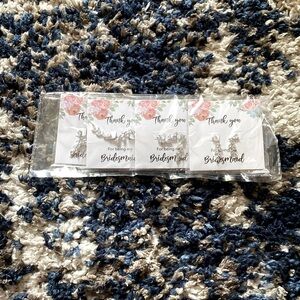 Brides maid proposal earrings 4pk